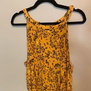 Torrid yellow top w/ flowers